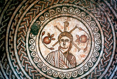 Medallón de una villa romana, St Mary, Dorset, siglo IV d.C. de Unbekannt