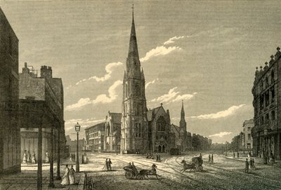 Capilla y escuelas de Rowland Hills, Westminster Bridge Road, c1878 de Unbekannt