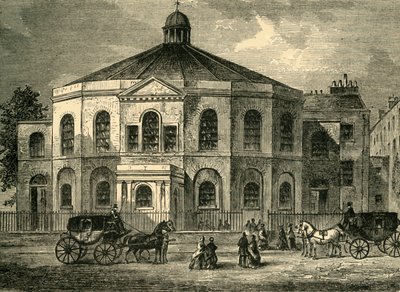 Capilla de Rowland Hill en 1814, c1878 de Unbekannt