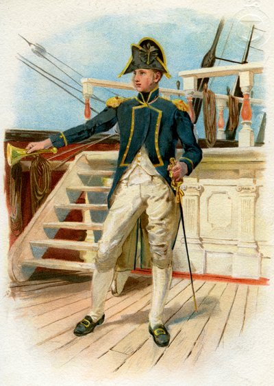 Capitán de la Marina Real, siglo XVIII c1890-c1893 de Unbekannt