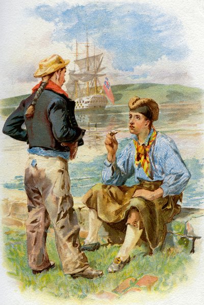 Marineros de la Royal Navy, siglo XVIII c1890-c1893 de Unbekannt