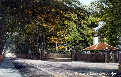 Puertas de Rozelle, en el camino a la cabaña de Burns, Ayr, Ayrshire, 1913 de Unbekannt