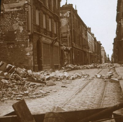 Rue Cérès, Reims, norte de Francia, c1914-c1918 de Unbekannt