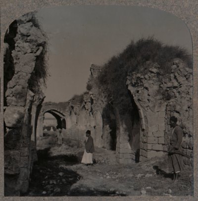 Ruinas de la Iglesia de los Cruzados, Ramleh, c. 1900 de Unbekannt