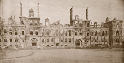 Ruinas del Hotel de Ville, París, mayo de 1871 de Unbekannt