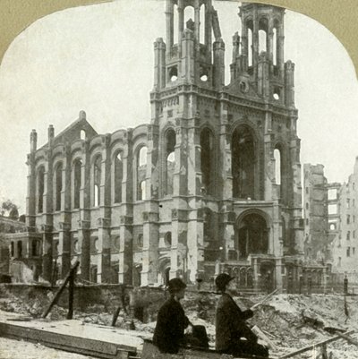 Ruinas de la sinagoga judía en Sutter St., resistió los grandes terremotos de 1865 y 1868, 1906 de Unbekannt