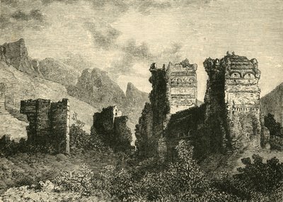 Ruinas de las Antiguas Murallas de la Ciudad, Antioquía, 1890 de Unbekannt