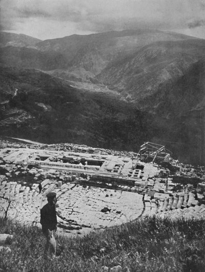 Ruinas del Templo de Apolo en Delfos, 1913 de Unbekannt