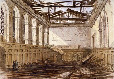 Ruinas del salón de banquetes de Haberdashers