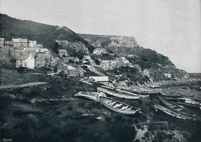 Runswick - El pueblo en los acantilados, 1895 de Unbekannt