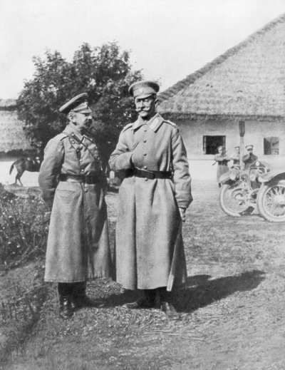 Generales rusos Gurko y Brusilov, 1917 de Unbekannt