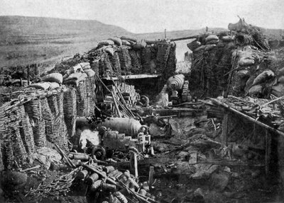 Reducto ruso, Sebastopol, Guerra de Crimea, 1855 de Unbekannt