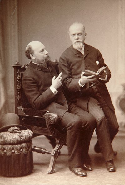 Artista ruso Pavel Shukovsky e historiador Alexander Onegin, Weimar, Alemania, finales del siglo XIX de Unbekannt