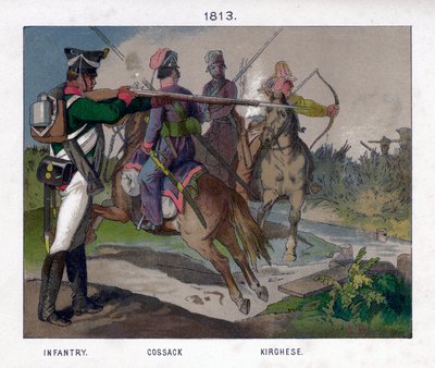 Soldados rusos de 1813 de Unbekannt