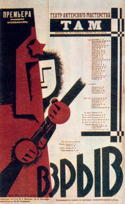 Cartel de teatro ruso, 1934 de Unbekannt
