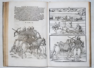Guerreros rusos. Siegmund von Herberstein viaja por Rusia. De: Rerum Moscoviticarum commentarii, 1571 de Unbekannt