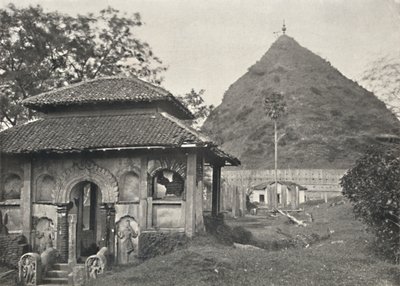 Ruwanwali Dagoba en Anuradhapura. Lado este de Unbekannt