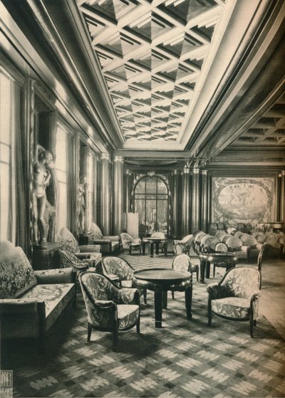 S. S Ile de France, Gran Salón, c1927 de Unbekannt