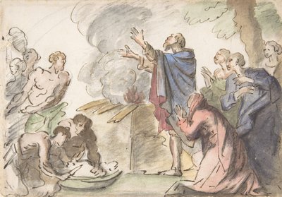 Sacrificio de Noé, siglo XVIII de Unbekannt