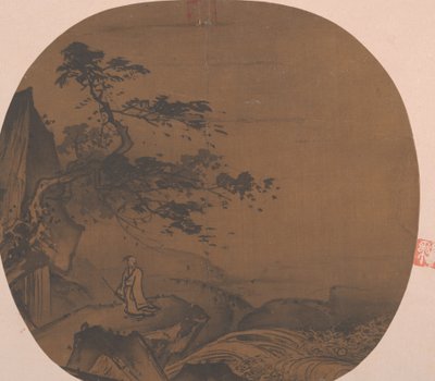 Sabio bajo árbol ventoso, siglo XVIII-XIX de Unbekannt