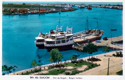 Puerto de Saigón, Indochina francesa Vietnam, siglo XX de Unbekannt