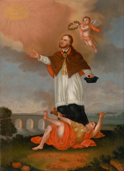 San Juan de Nepomuceno Glorificado por los Ángeles de Unbekannt