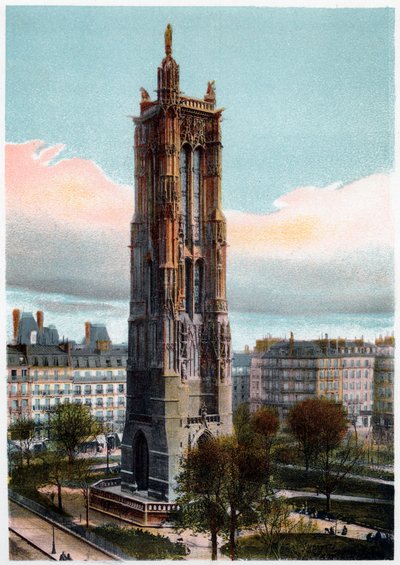 Torre Saint-Jacques, París, c1900 de Unbekannt