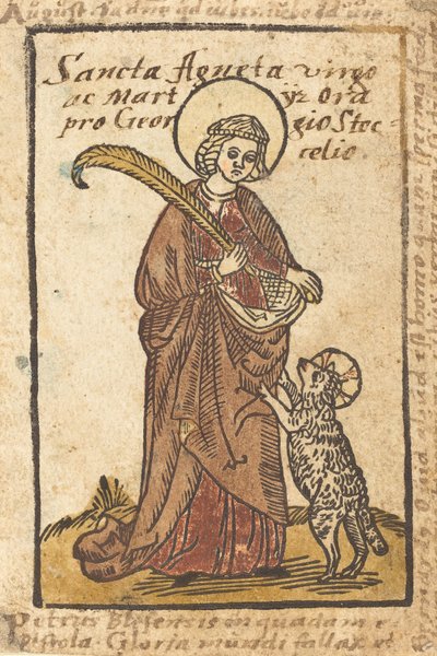 Santa Inés, c. 1490 de Unbekannt