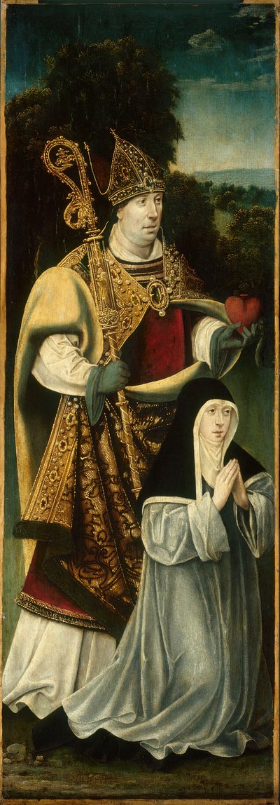 San Agustín y una canonesa agustiniana, 1525-1550 de Unbekannt