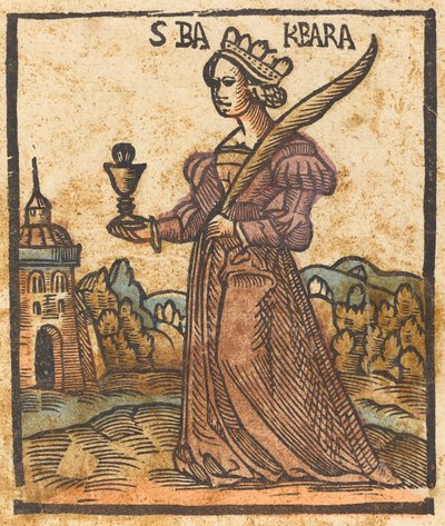 Santa Bárbara, c. 1500 de Unbekannt