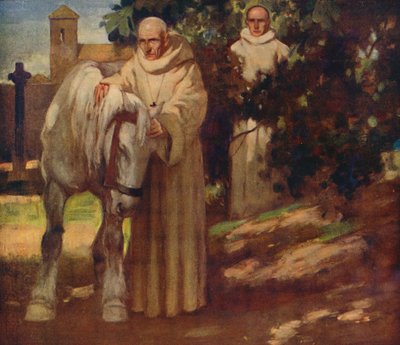 San Columba y el caballo blanco, 1912 de Unbekannt