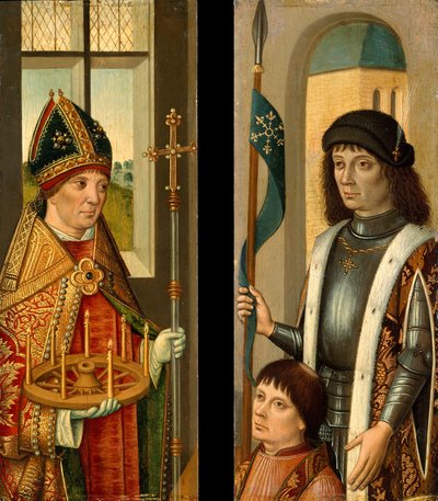 San Donaciano, San Víctor presentando un donante de Unbekannt