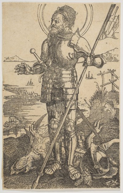 San Jorge de pie de Unbekannt