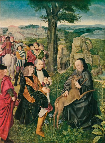 San Gil y el ciervo, c1500, 1909 de Unbekannt