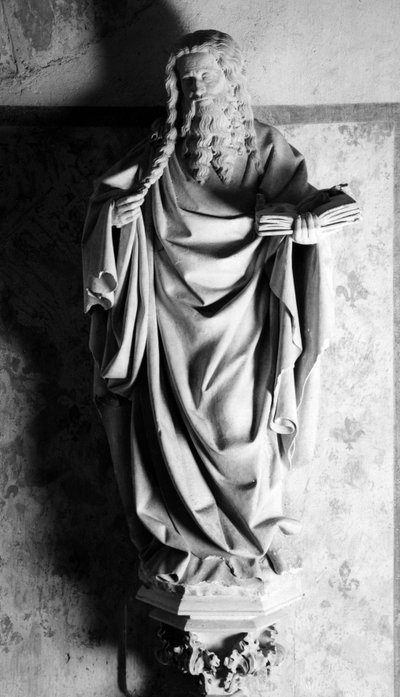 San Juan Bautista. Escultura atribuida a Juan de Huerta (1414-1461). 1448 Dim. 130 cm Iglesia de la Colegiata de San Juan Bautista de Rover en Llanura (Côte d