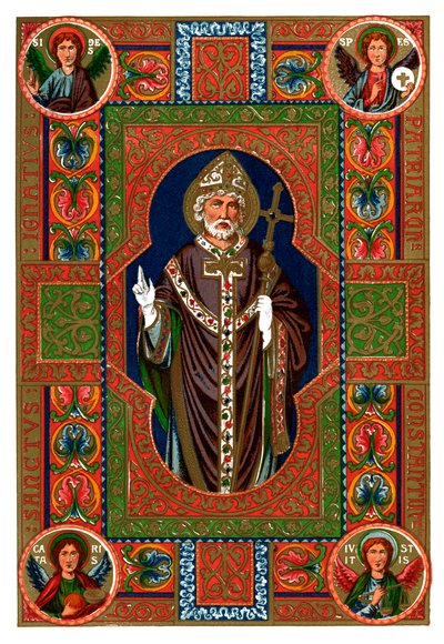 Santo y ángeles, 1886 de Unbekannt
