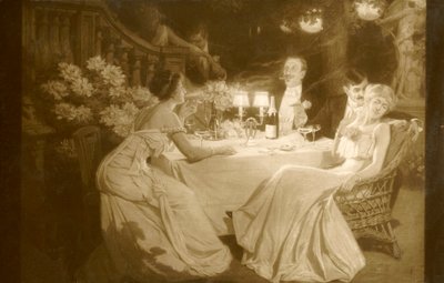 Después de la cena, 1910 de Unbekannt