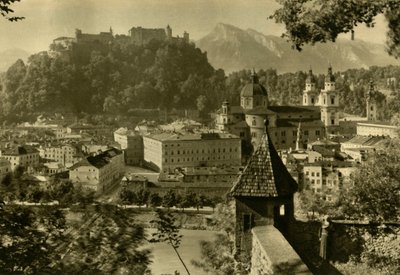 Salzburgo desde el Kapuzinerberg, Austria, c1935 de Unbekannt