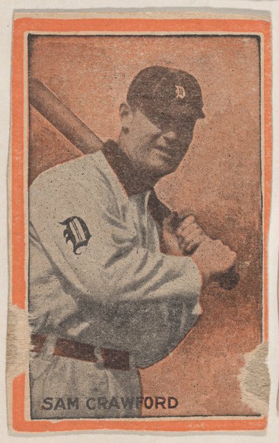 Sam Crawford, de la serie de jugadores de béisbol W500 Orange Borders, 1910 de Unbekannt