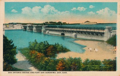 Puente de San Antonio y Fuerte Gerónimo, San Juan, 1909 de Unbekannt