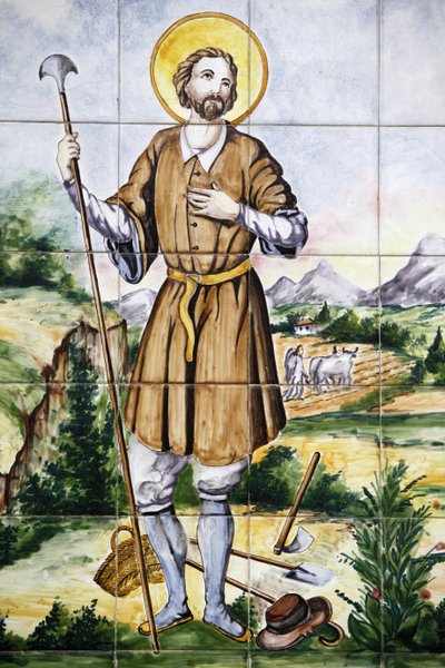 Panel de mosaico de San Isidro, Granada, España de Unbekannt