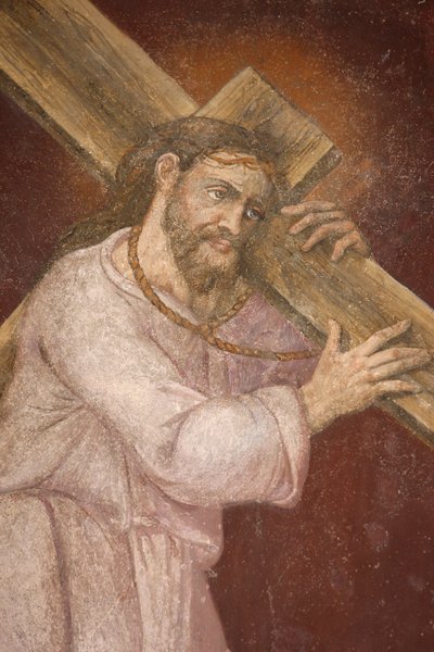 Iglesia de San Jerónimo. Jesús cargando su cruz Madrid España de Unbekannt