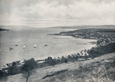 Banco de Arena - Desde el Este, Mostrando Banco de Arena y Kilmun, 1895 de Unbekannt