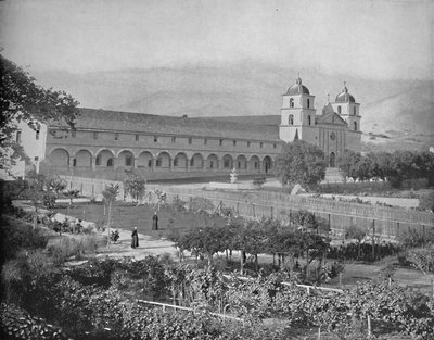 Misión de Santa Bárbara, California, c. 1897 de Unbekannt