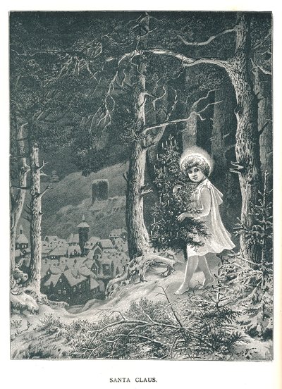 Santa Claus. Ilustración de The Strand Magazine enero-junio 1891 de Unbekannt