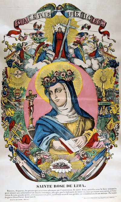Santa Rosa de Lima, siglo XIX de Unbekannt
