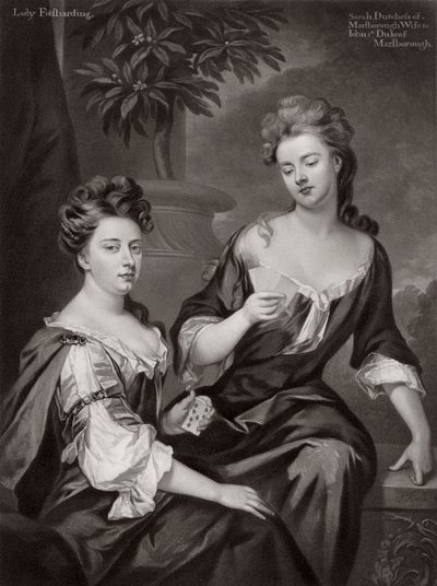 Sarah, duquesa de Marlborough, y Lady Fitzharding, c1702 1906 de Unbekannt