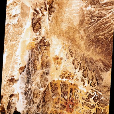 Satélites, Observación de la Tierra, EE.UU. Imagen Landsat en falso color de la Tierra de Unbekannt
