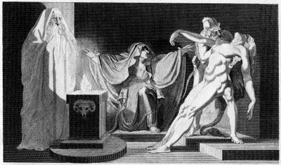 Saúl y la bruja de Endor, 1792 de Unbekannt