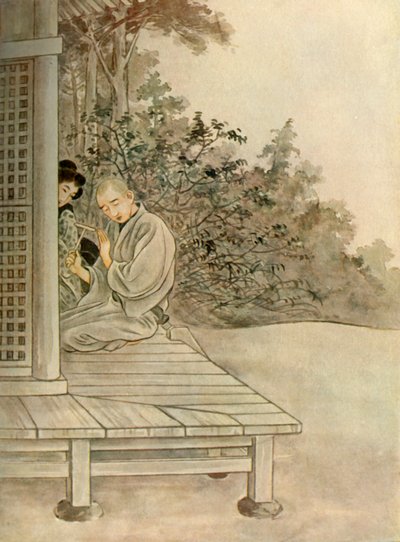 Sawaichi... repitió la invocación budista: Namu Amida Butsu, 1919 de Unbekannt